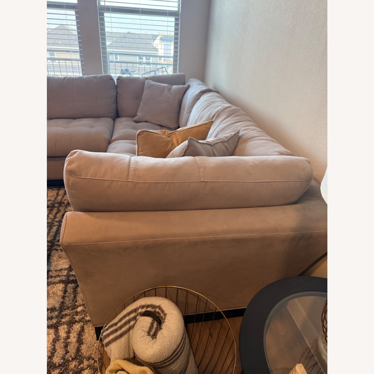 Rooms To Go Cindy Crawford Light Gray 2 Piece Sectional - image-3