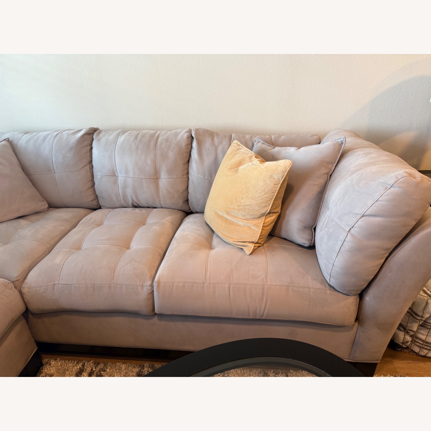 Rooms To Go Cindy Crawford Light Gray 2 Piece Sectional - image-4