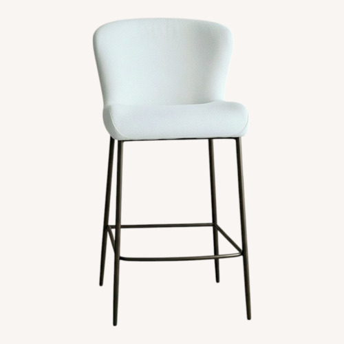 Used Arhaus Kirsten Natural Fabric Stools for sale on AptDeco