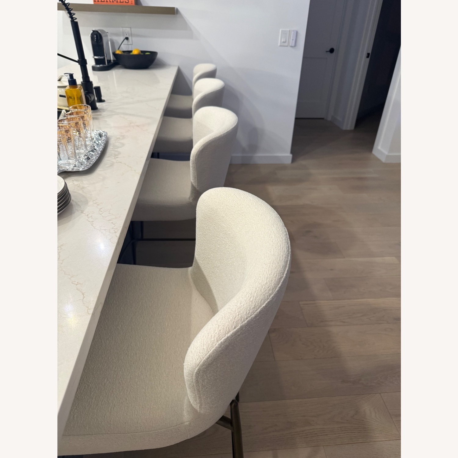 Arhaus Kirsten Natural Fabric Stools - image-2