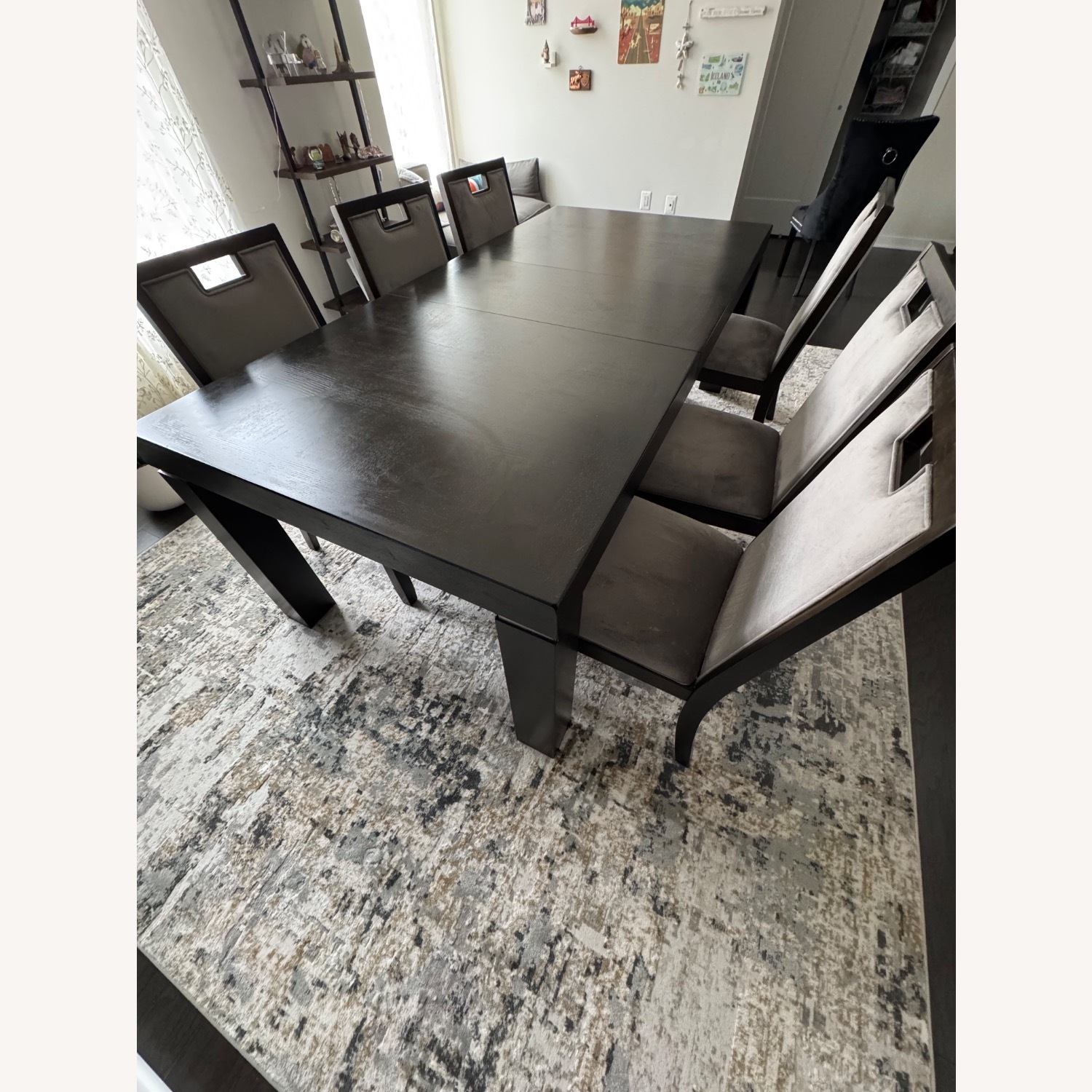  Hyndell 70"-88" Extendable Dining  + 6 Chairs - image-1