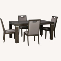  Hyndell 70"-88" Extendable Dining  + 6 Chairs