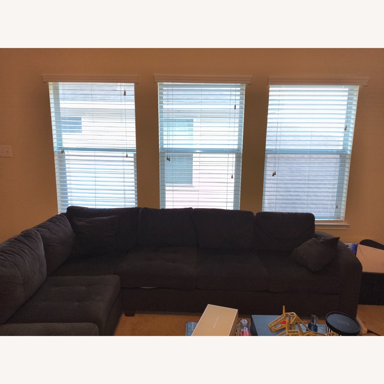 Chocolate Brown Comfy Sectional - image-2