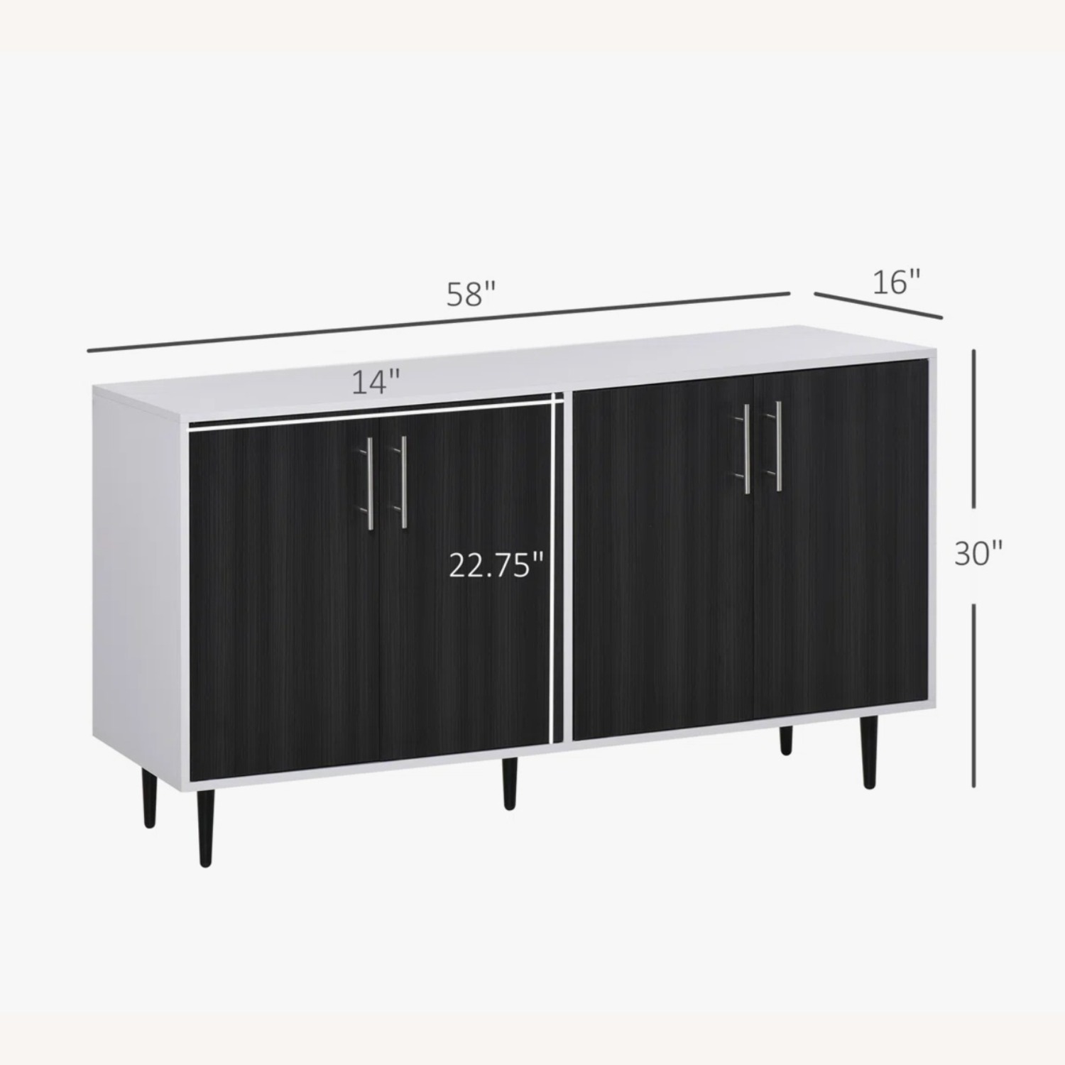 Wayfair 58" White Sideboard - image-2