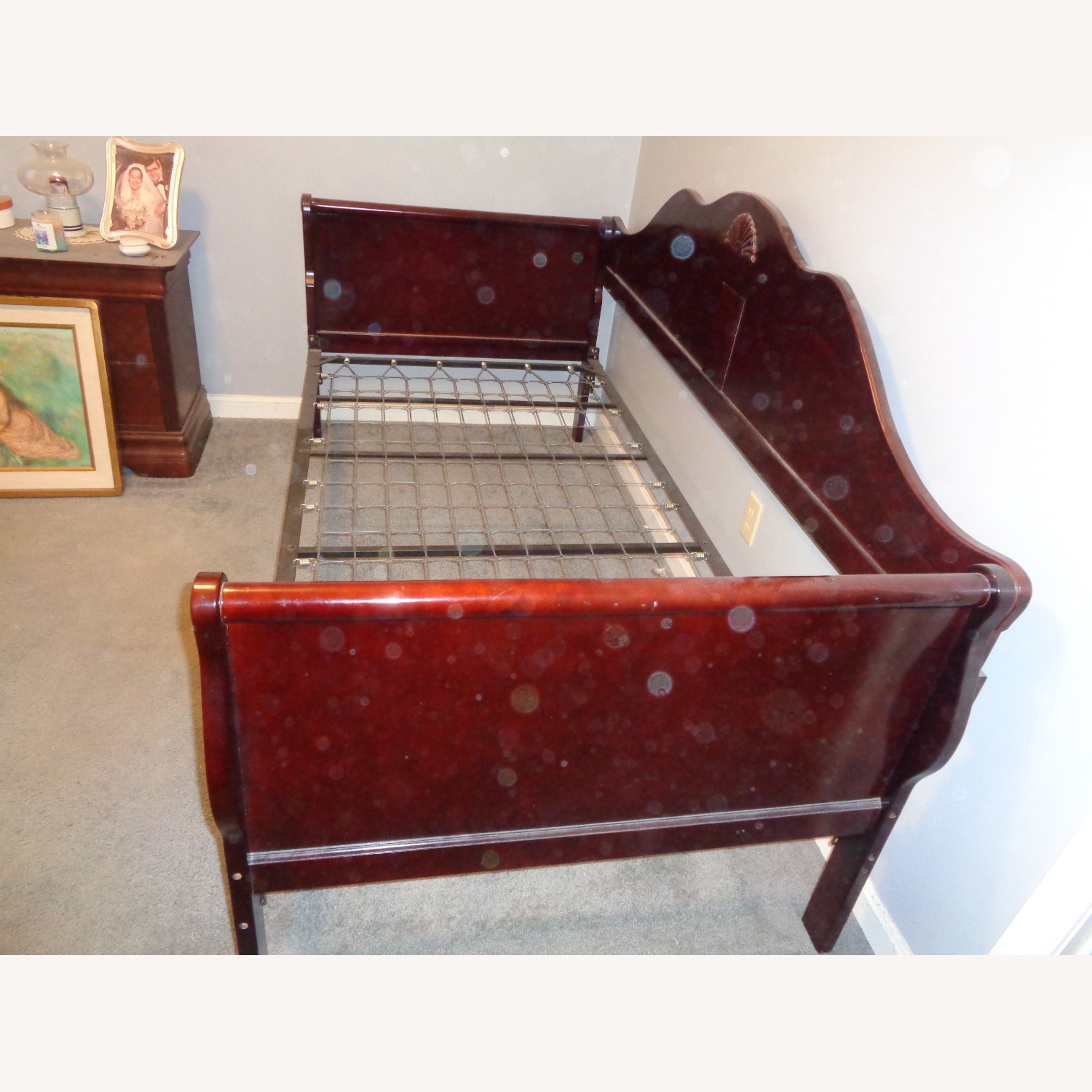 Dark Brown Wood Daybed - image-3