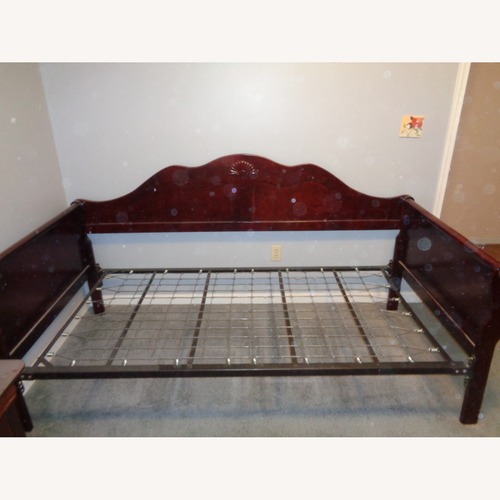 Used Dark Brown Wood Daybed for sale on AptDeco