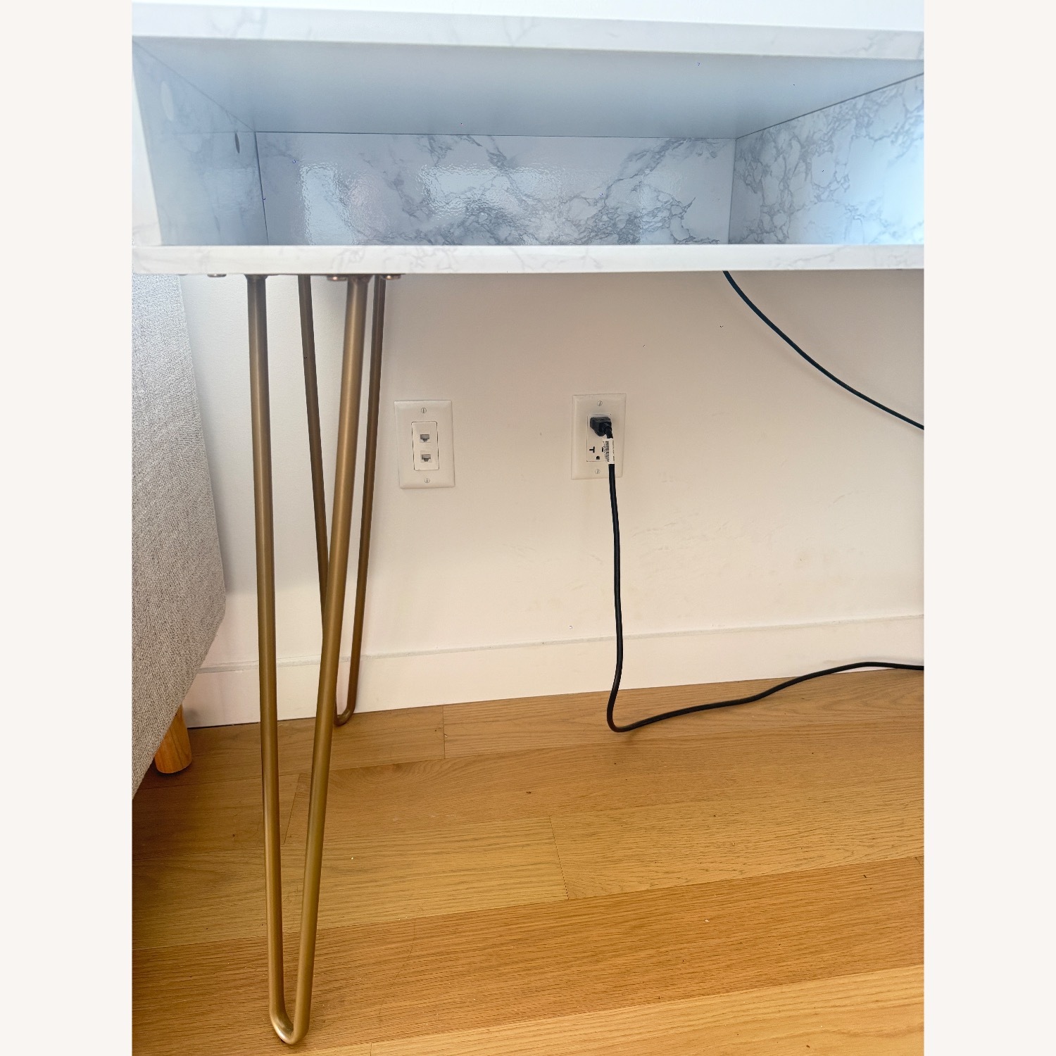 White Work/Computer Desk - image-5