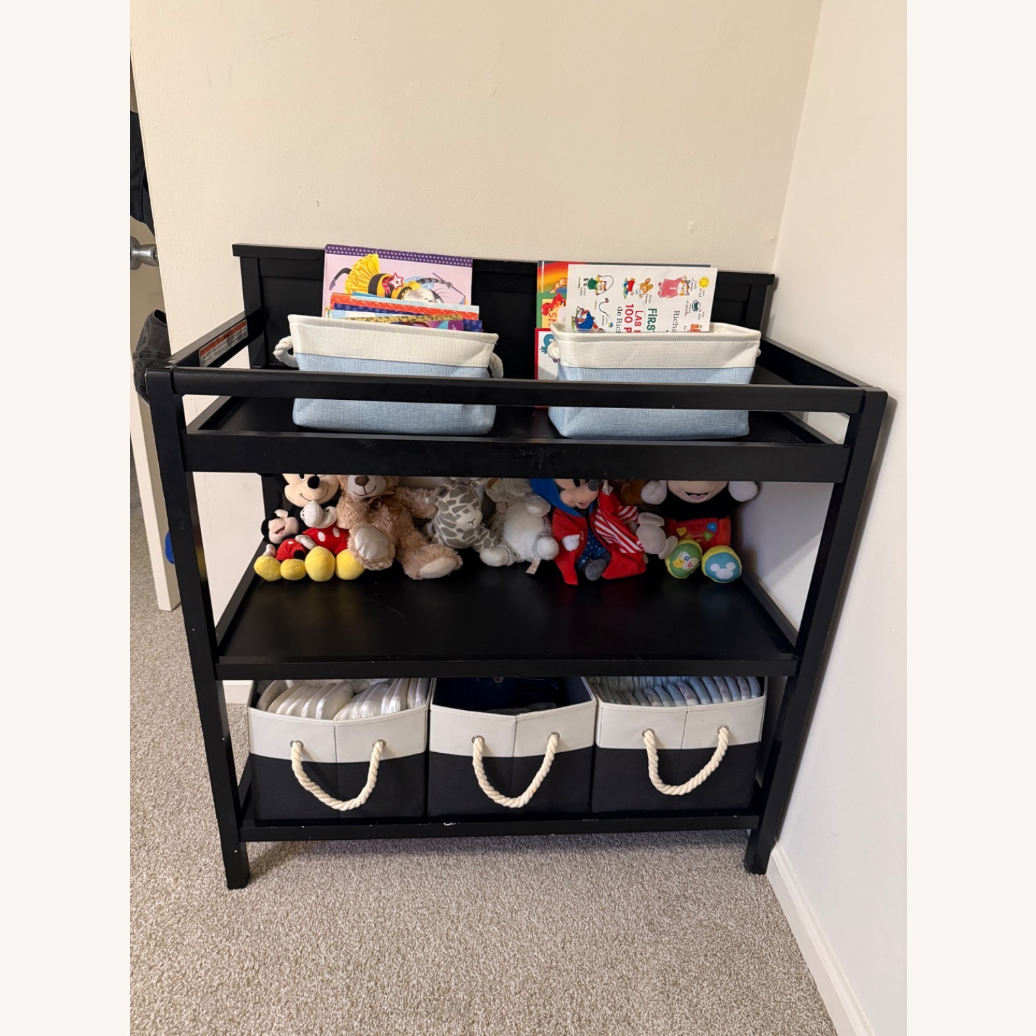 Amazon Black Wood Dresser - image-3