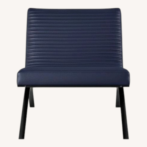 Used Roche Bobois Skool Line Black Leather Armchair for sale on AptDeco