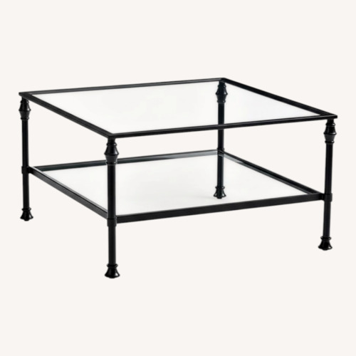 Used Grandin Road Ashton Black Metal Coffee Table for sale on AptDeco