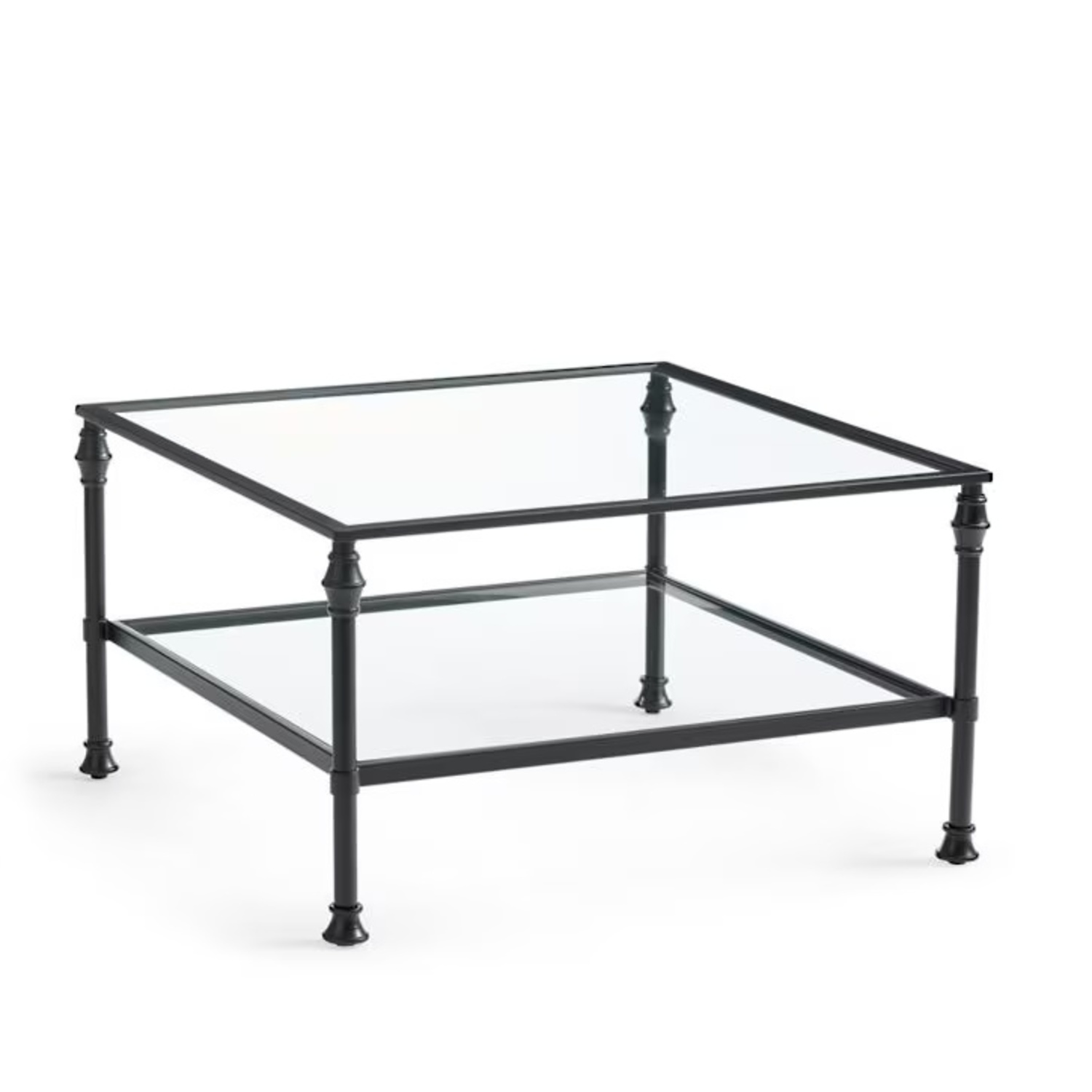 Grandin Road Ashton Black Metal Coffee Table - image-4