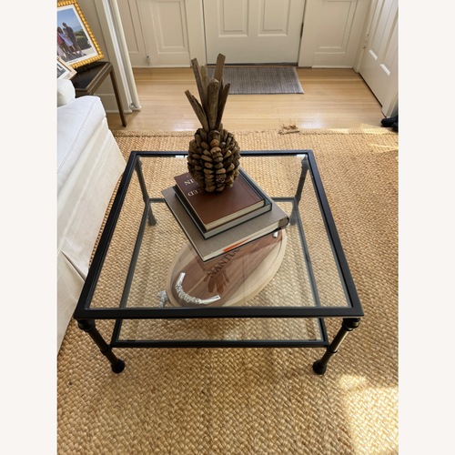 Used Grandin Road Ashton Black Metal Coffee Table for sale on AptDeco