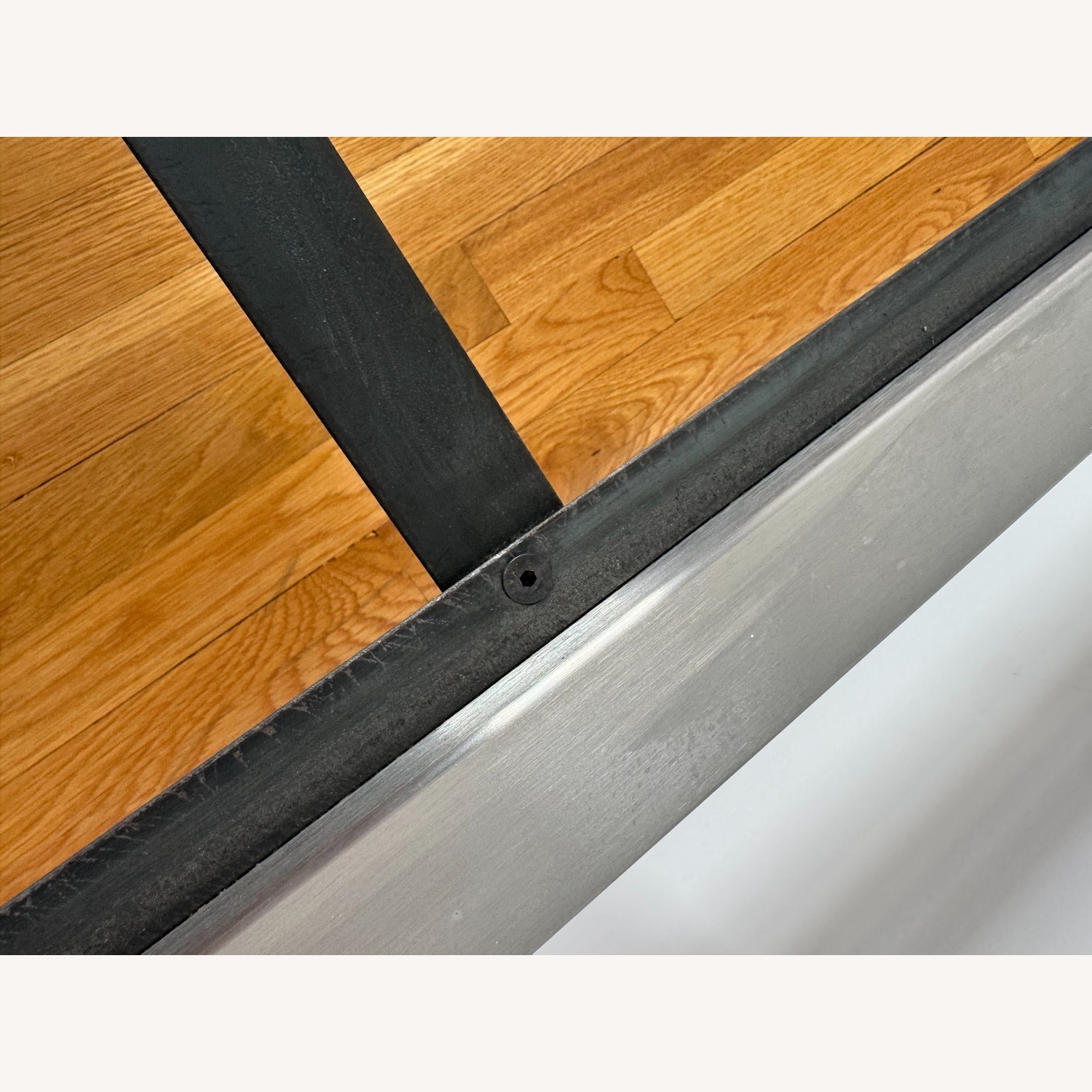 1970s Bauhaus Solid Steel Bed Frame - image-4