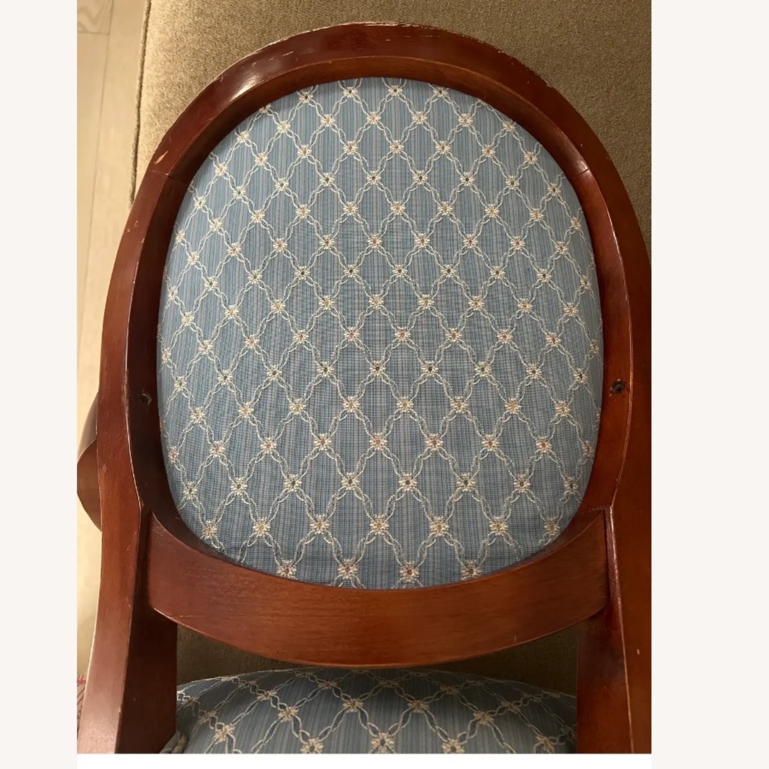 Ethan Allen Blue Wood Accent Chairs - image-11