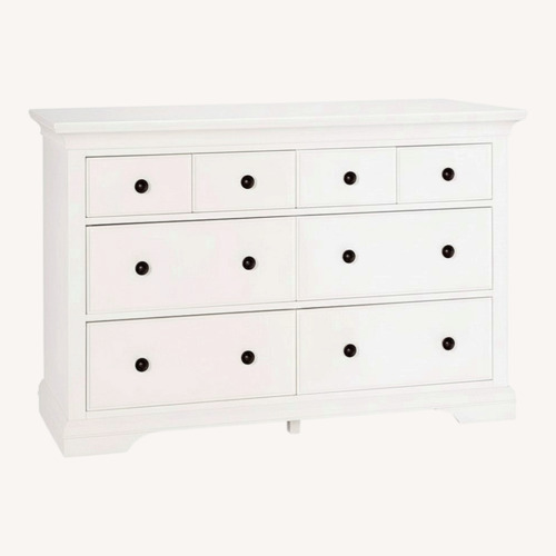 Used Pottery Barn Kids White Larkin 8-Drawer Dresser for sale on AptDeco