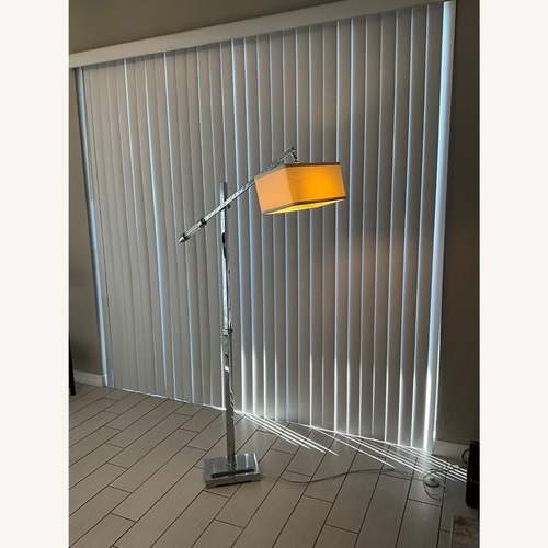 Used Uttermost Natural Stainless Steel Floor Lamp for sale on AptDeco