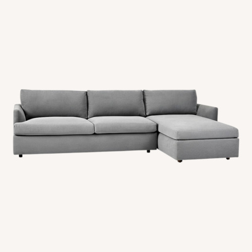 Used West Elm Haven Light Gray Fabric Sleeper Sofa for sale on AptDeco