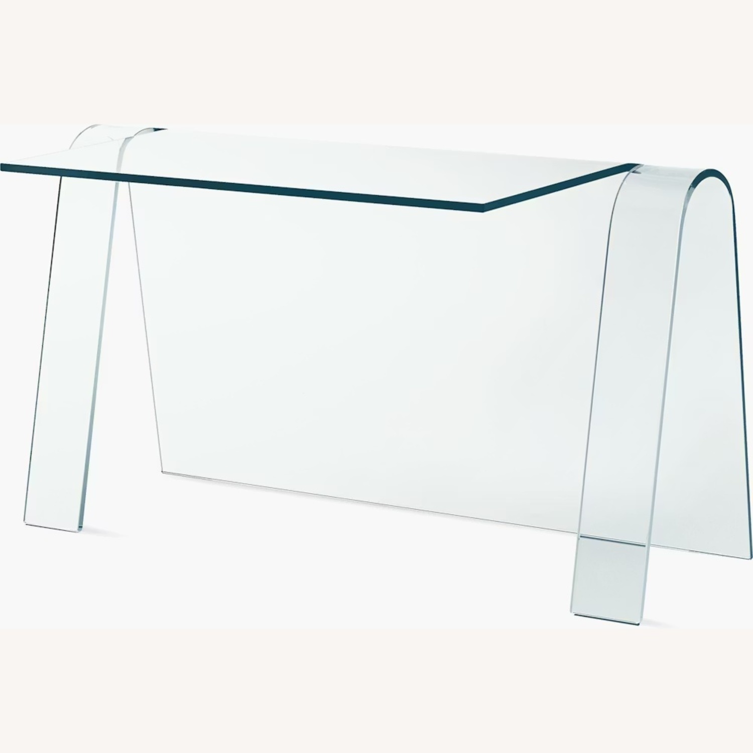 Glas Italia Folio Desk Transparent Glass Desk - image-5