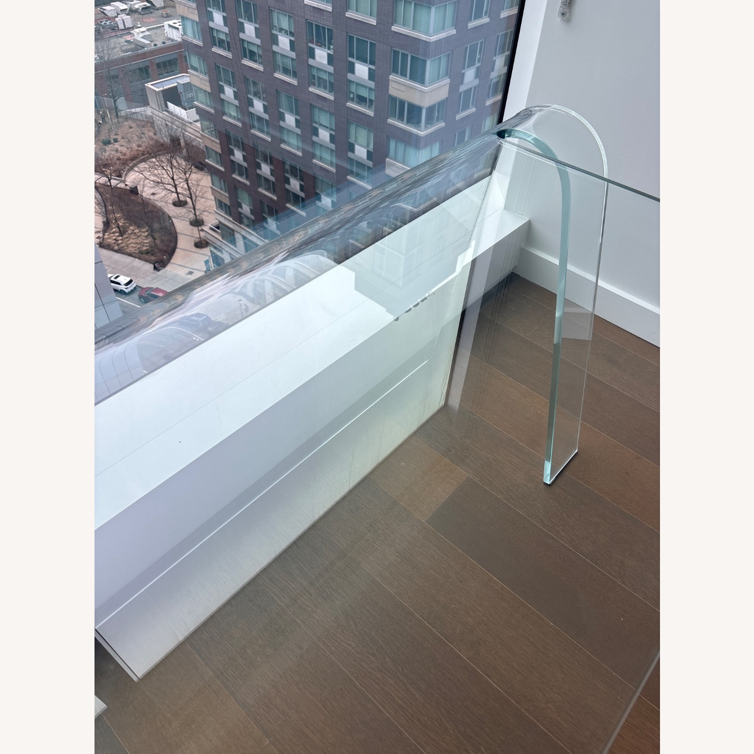 Glas Italia Folio Desk Transparent Glass Desk - image-4