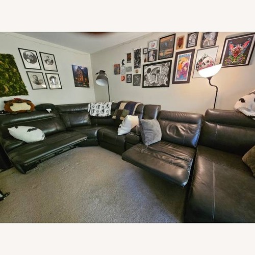 Used Havertys Regis Pewer 6 Piece Sectional for sale on AptDeco