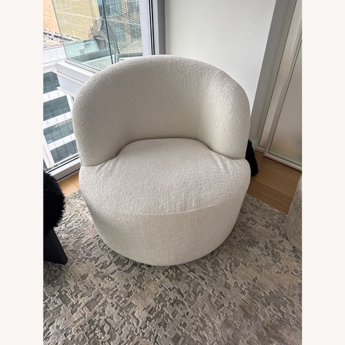 Used Bernhardt Design Natural Fabric Accent Chair for sale on AptDeco