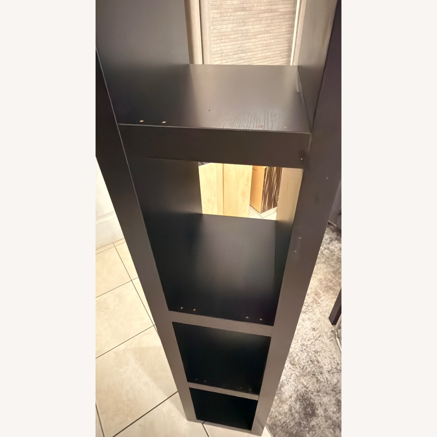 IKEA Original Lack Dark Brown Bookcase/TV Console - image-5