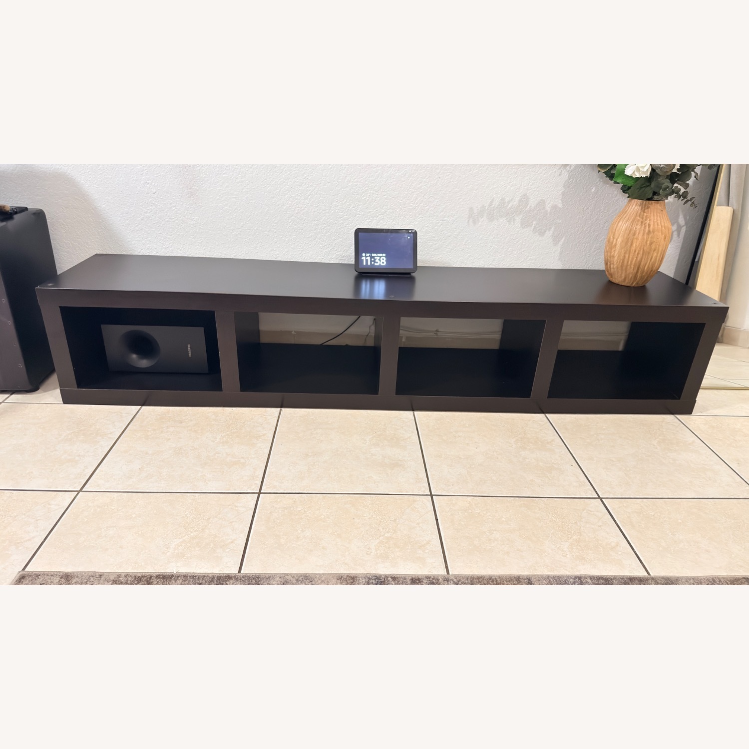 IKEA Original Lack Dark Brown Bookcase/TV Console - image-2