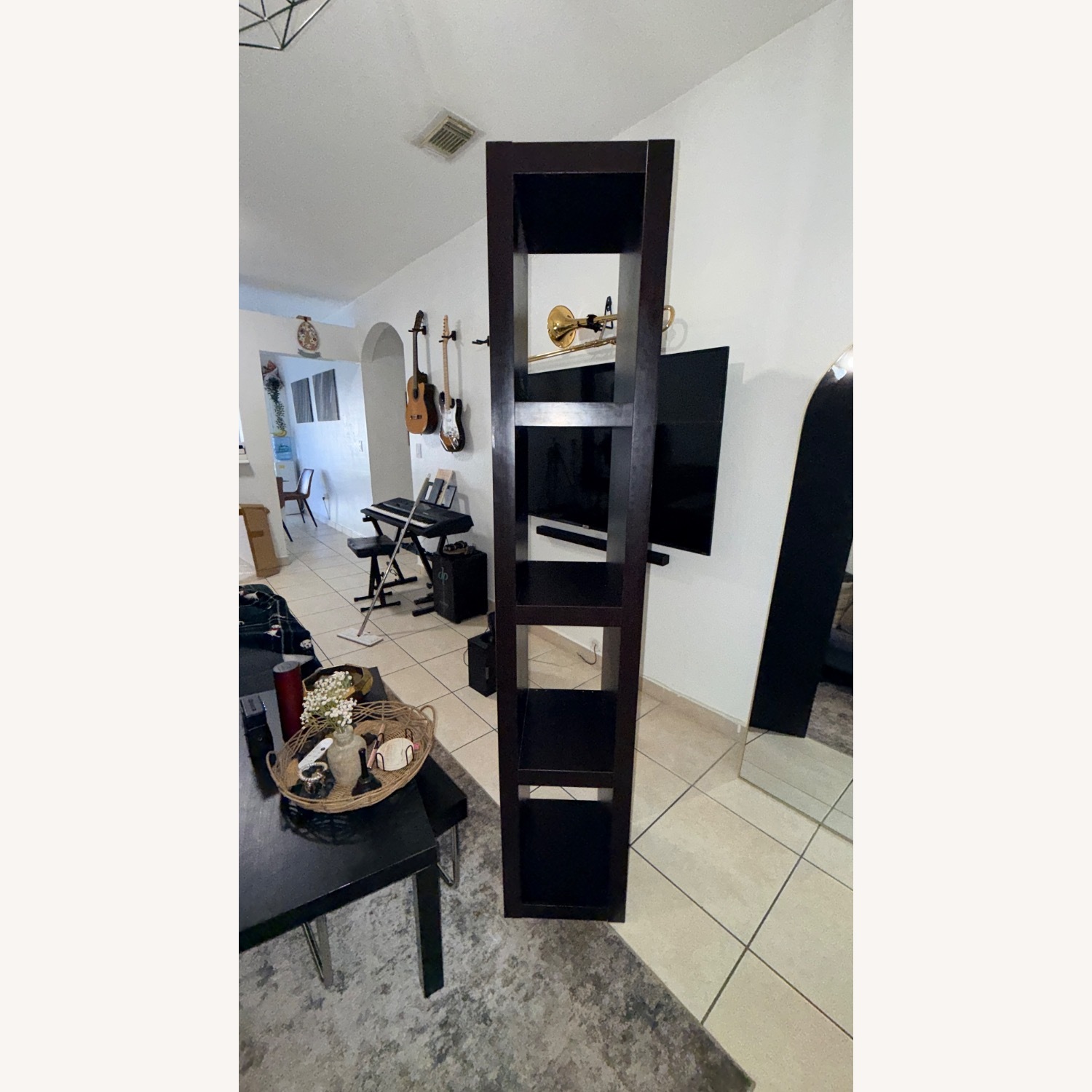 IKEA Original Lack Dark Brown Bookcase/TV Console - image-6