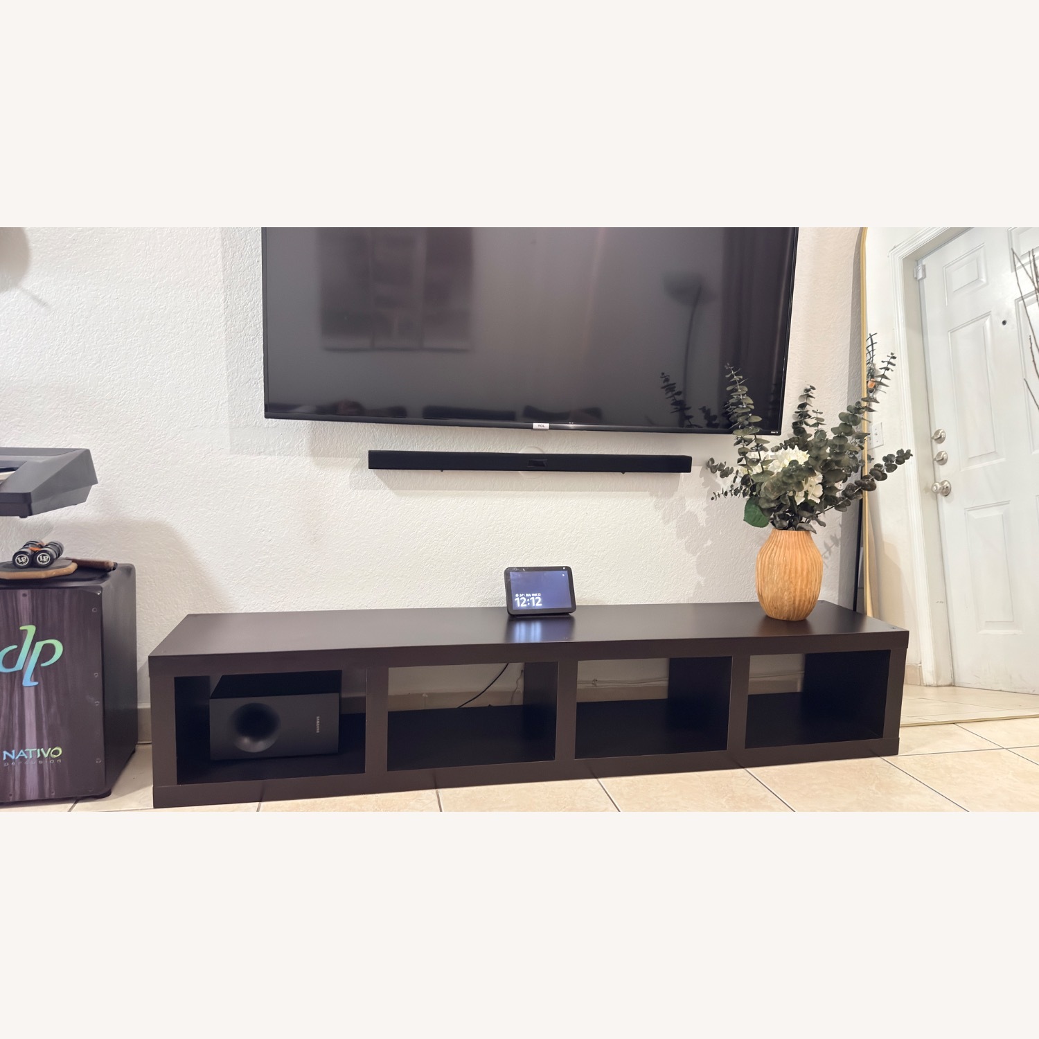 IKEA Original Lack Dark Brown Bookcase/TV Console - image-7