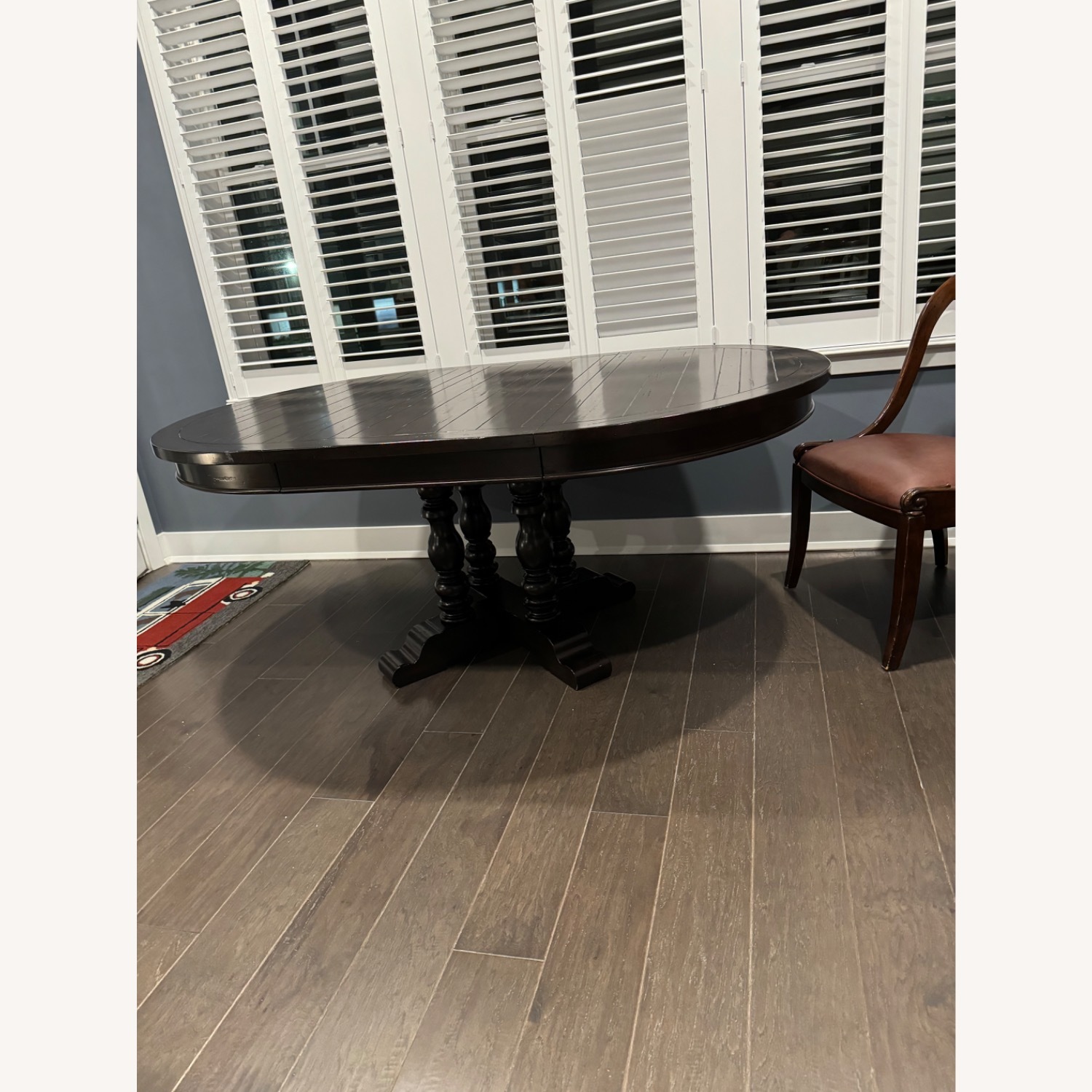 Pottery Barn Hayden Dark Brown Wood Dining Table - image-3