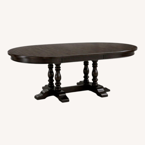 Used Pottery Barn Hayden Dark Brown Wood Dining Table for sale on AptDeco