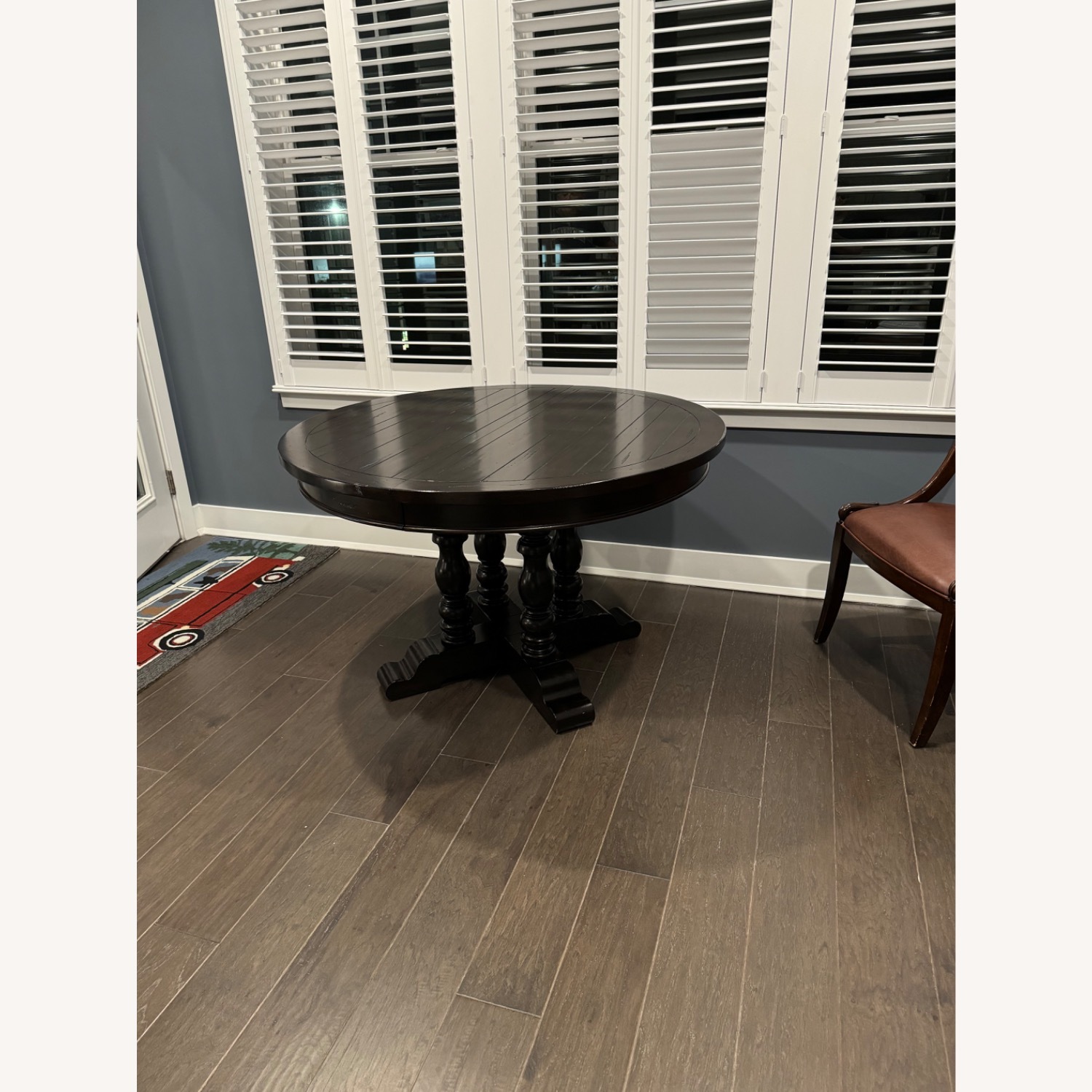 Pottery Barn Hayden Dark Brown Wood Dining Table - image-2