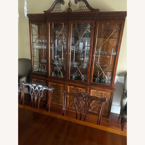 Used Stickley Inlaid Mahogany China Cabinet  for sale on AptDeco