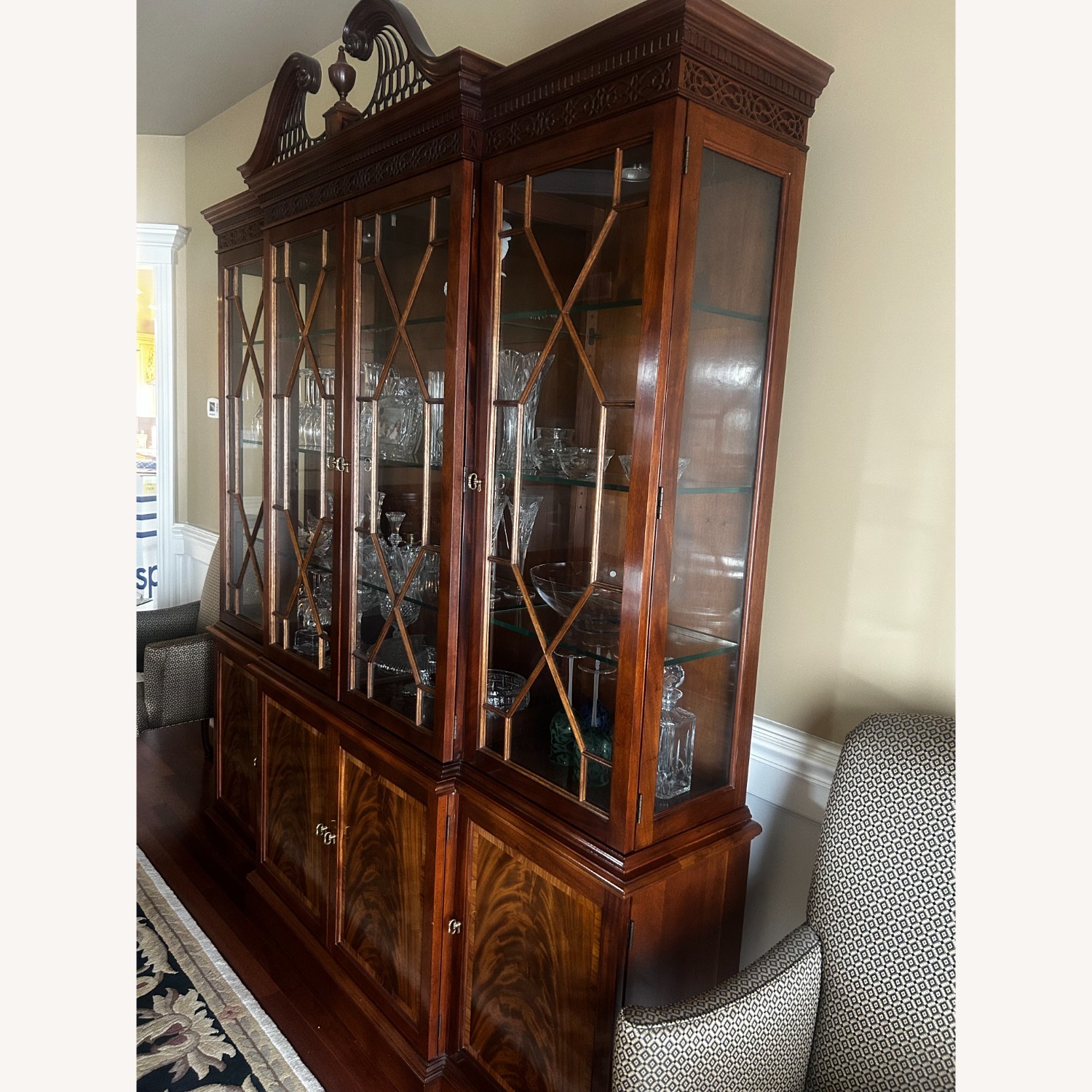 Stickley Inlaid Mahogany China Cabinet  - image-6