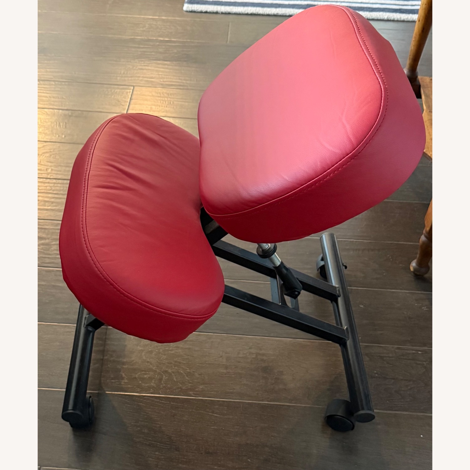 Red Metal Office Chair - image-2