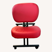 Red Metal Office Chair