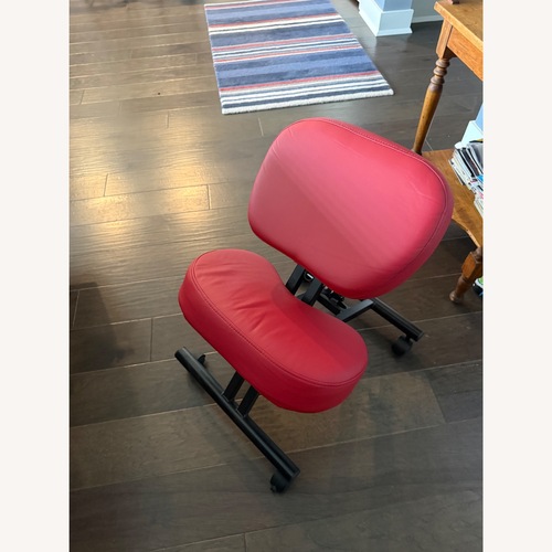 Used Red Metal Office Chair for sale on AptDeco