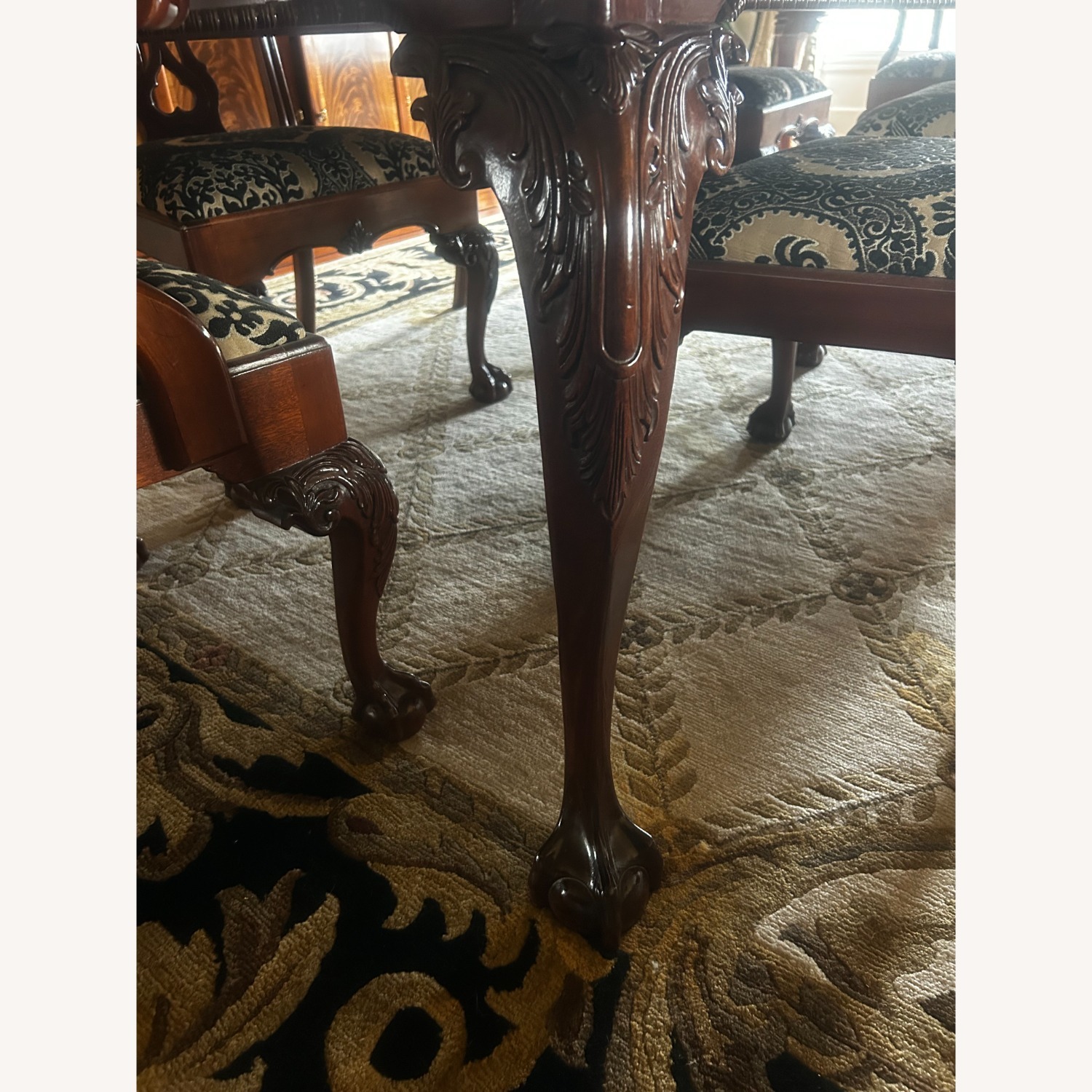 Vintage Stickley Mahogany Ball and Claw Table - image-4