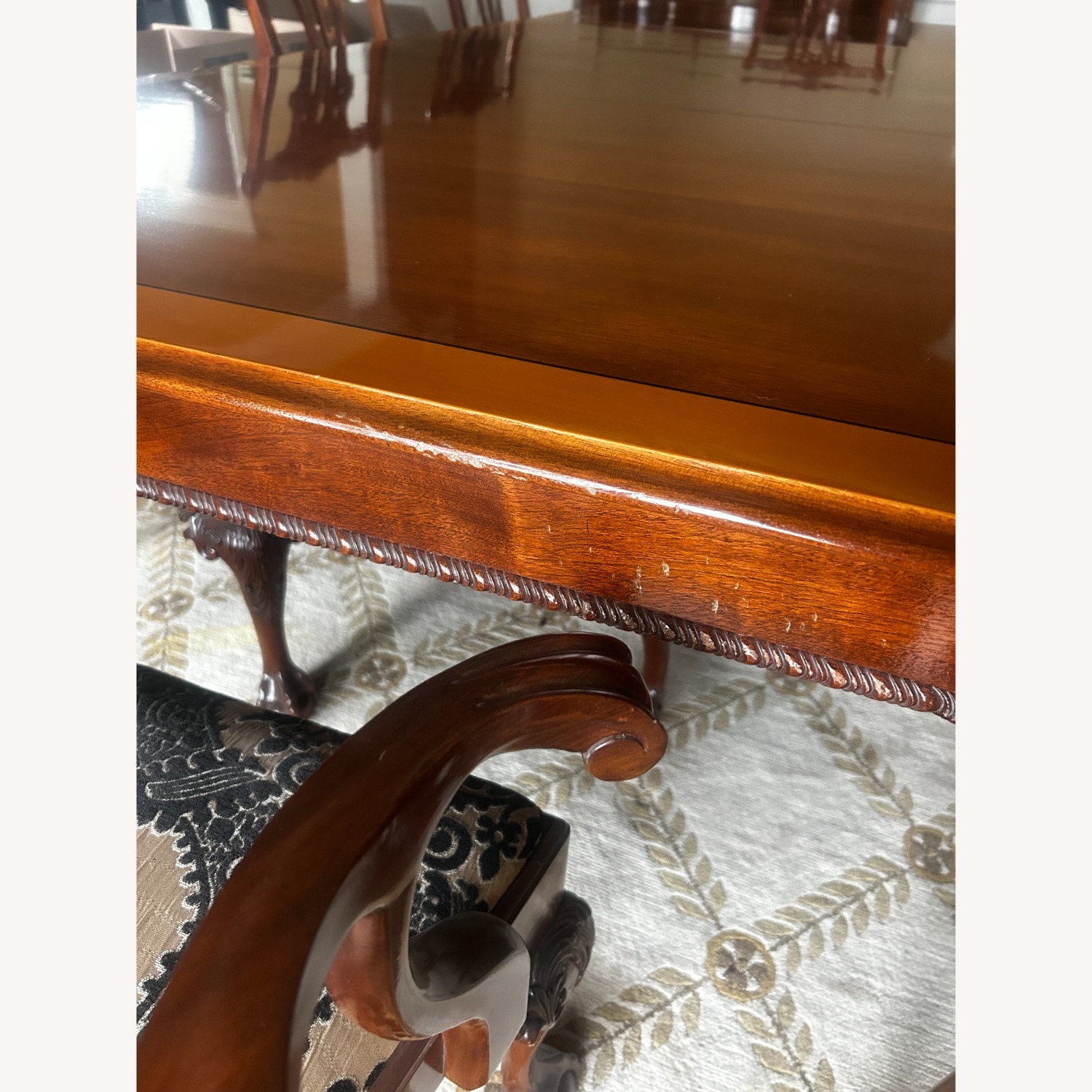 Vintage Stickley Mahogany Ball and Claw Table - image-7