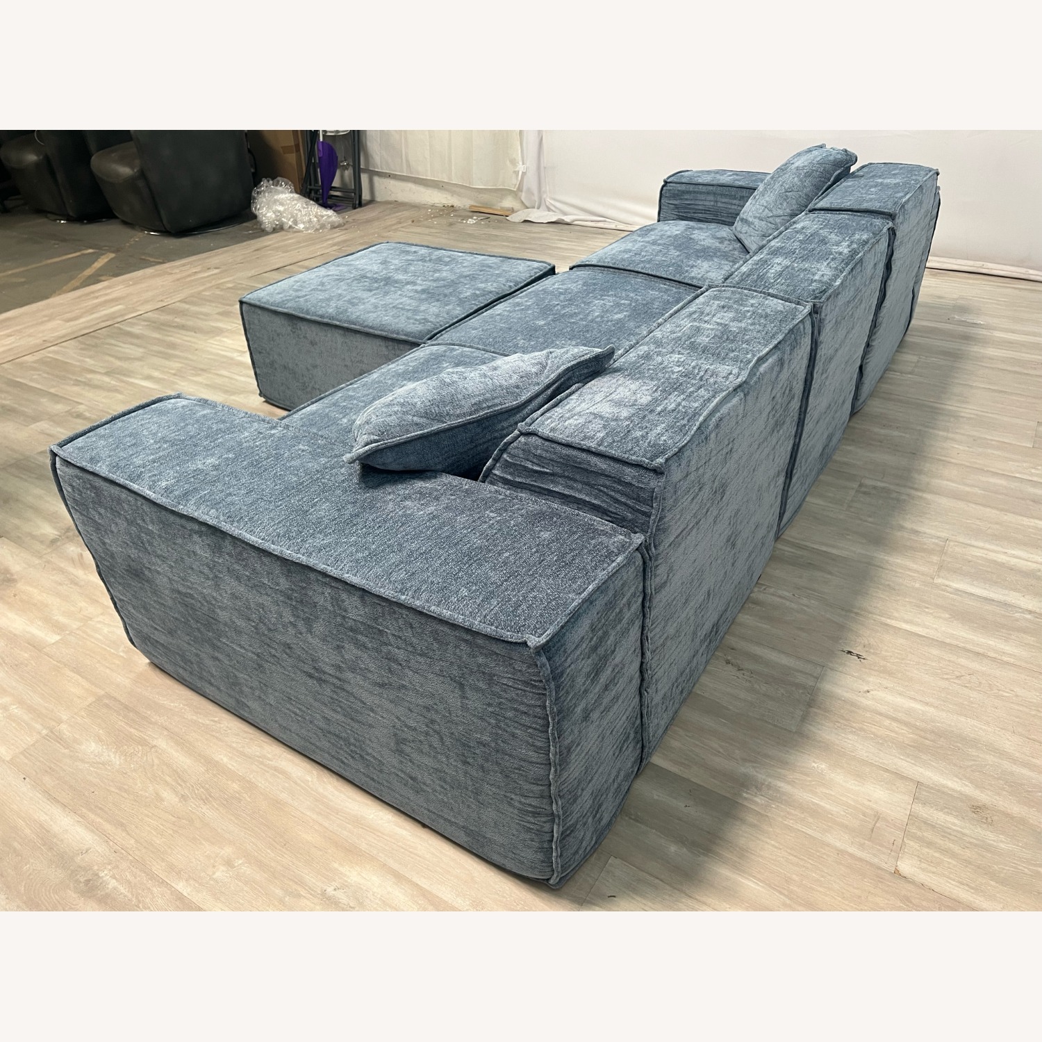 Rove Lab M1 Sofa Sectional and Ottoman - Blue - image-7