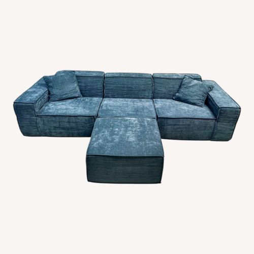 Used Rove Lab M1 Sofa Sectional and Ottoman - Blue for sale on AptDeco