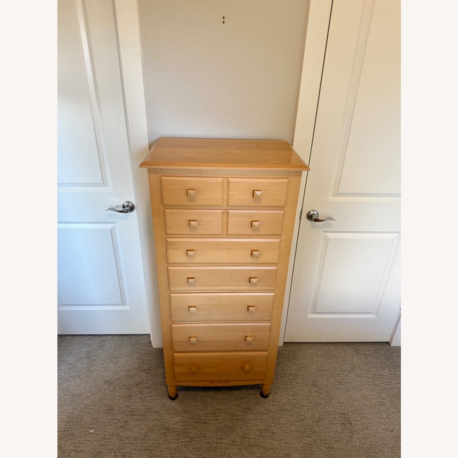 Ethan Allen Light Brown Wood Dresser - image-3
