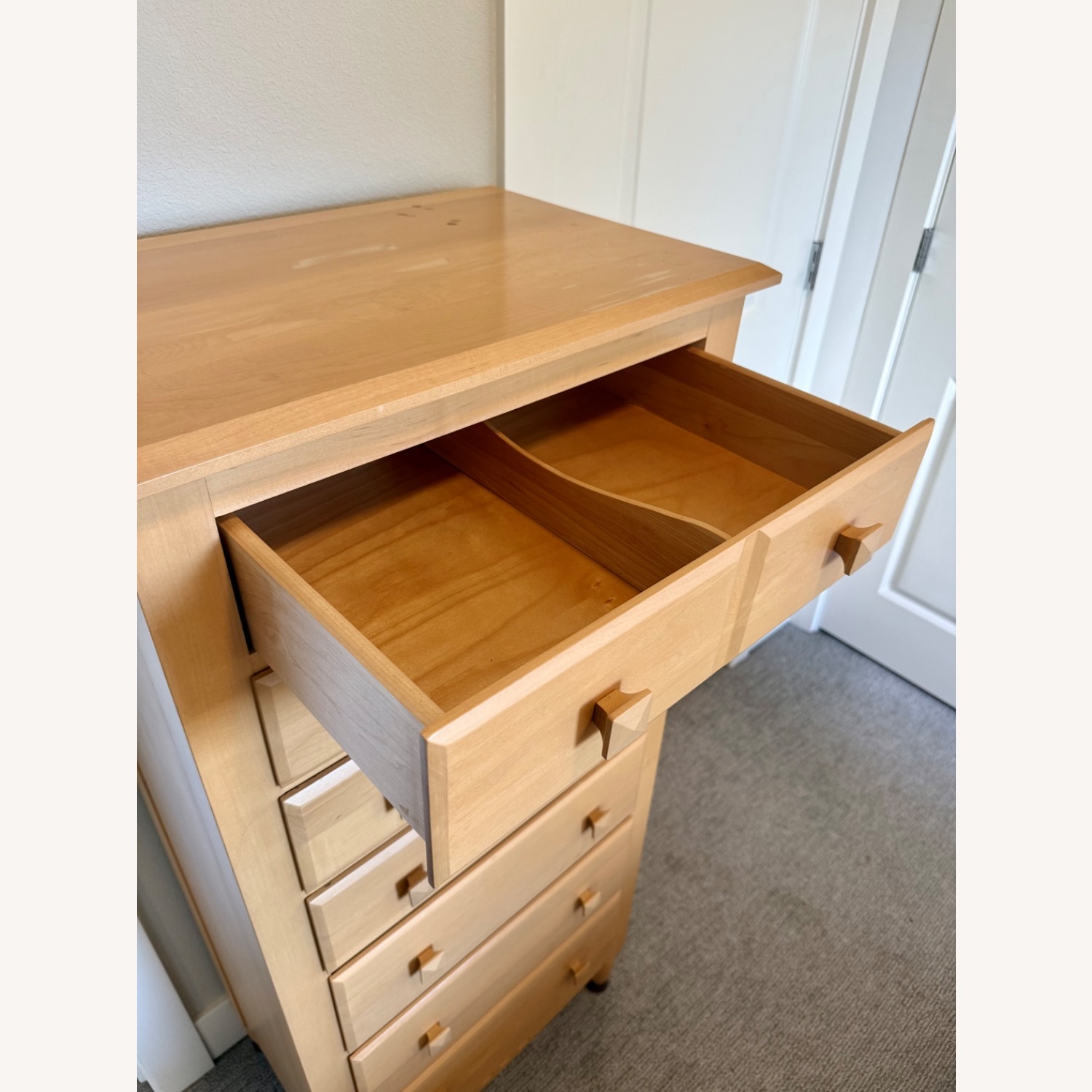 Ethan Allen Light Brown Wood Dresser - image-4