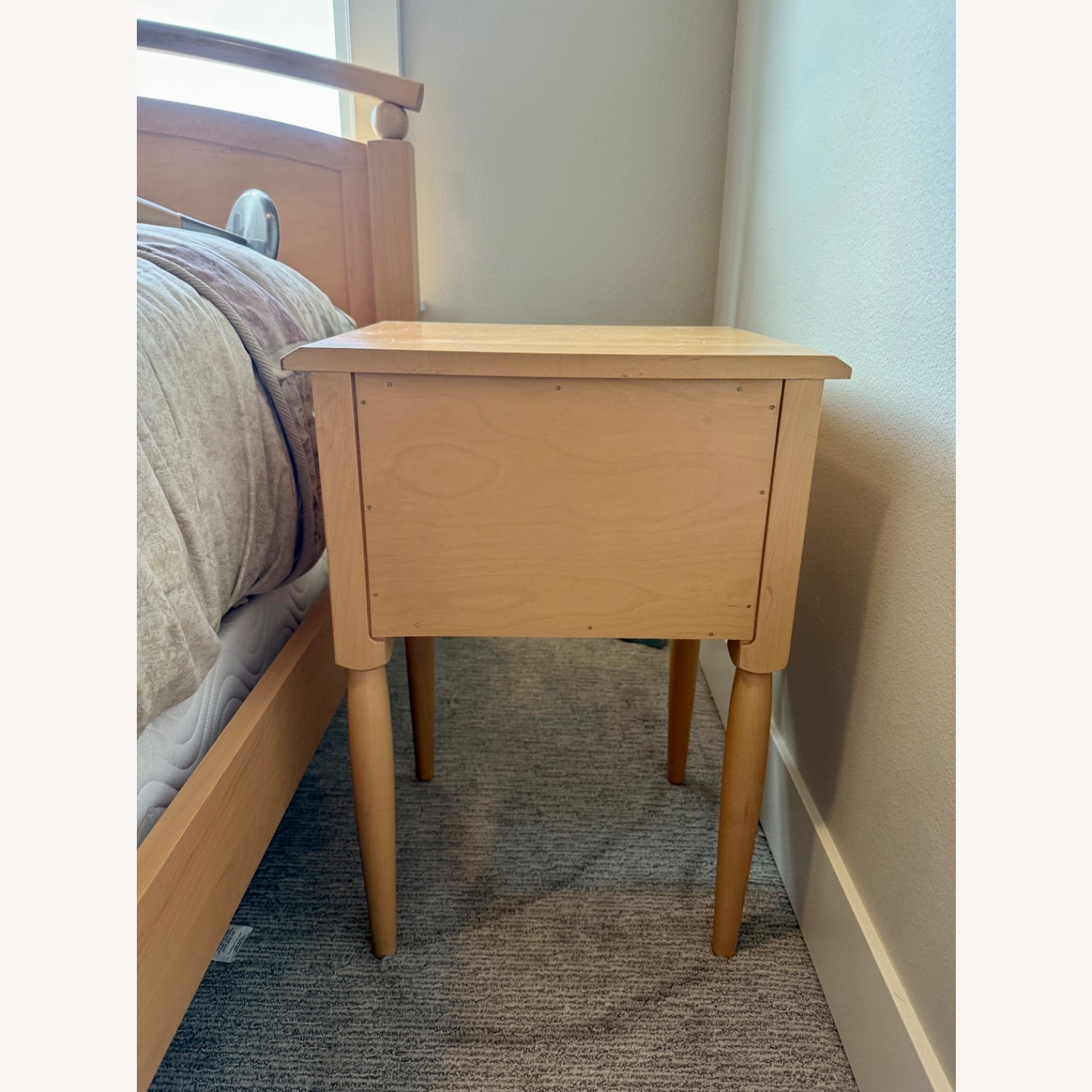Ethan Allen Light Brown Wood Nightstands - image-10