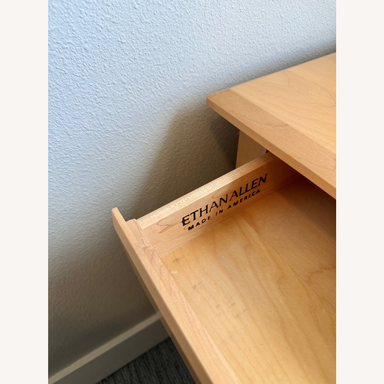 Ethan Allen Light Brown Wood Nightstands - image-4