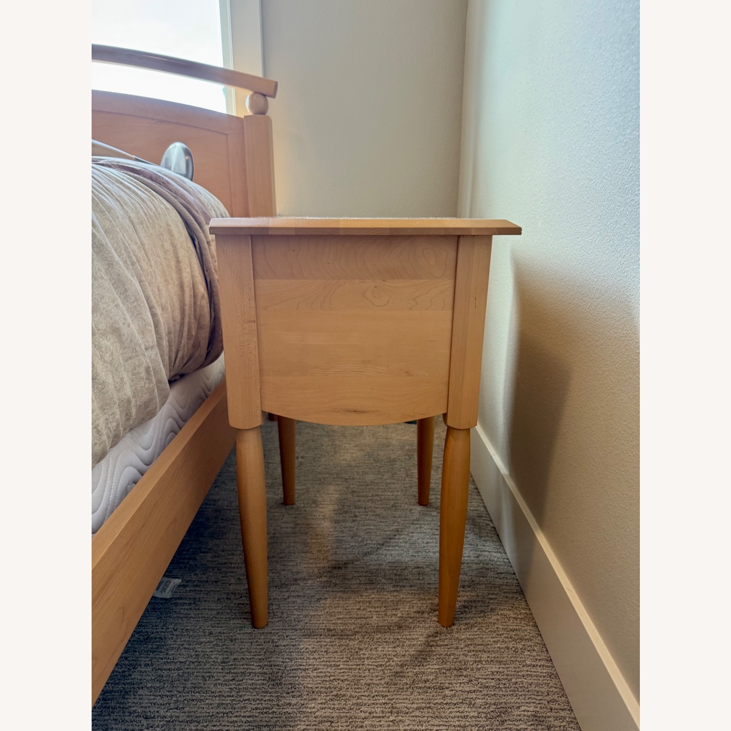 Ethan Allen Light Brown Wood Nightstands - image-11