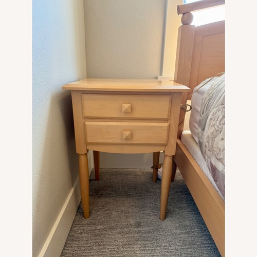 Used Ethan Allen Light Brown Wood Nightstands for sale on AptDeco
