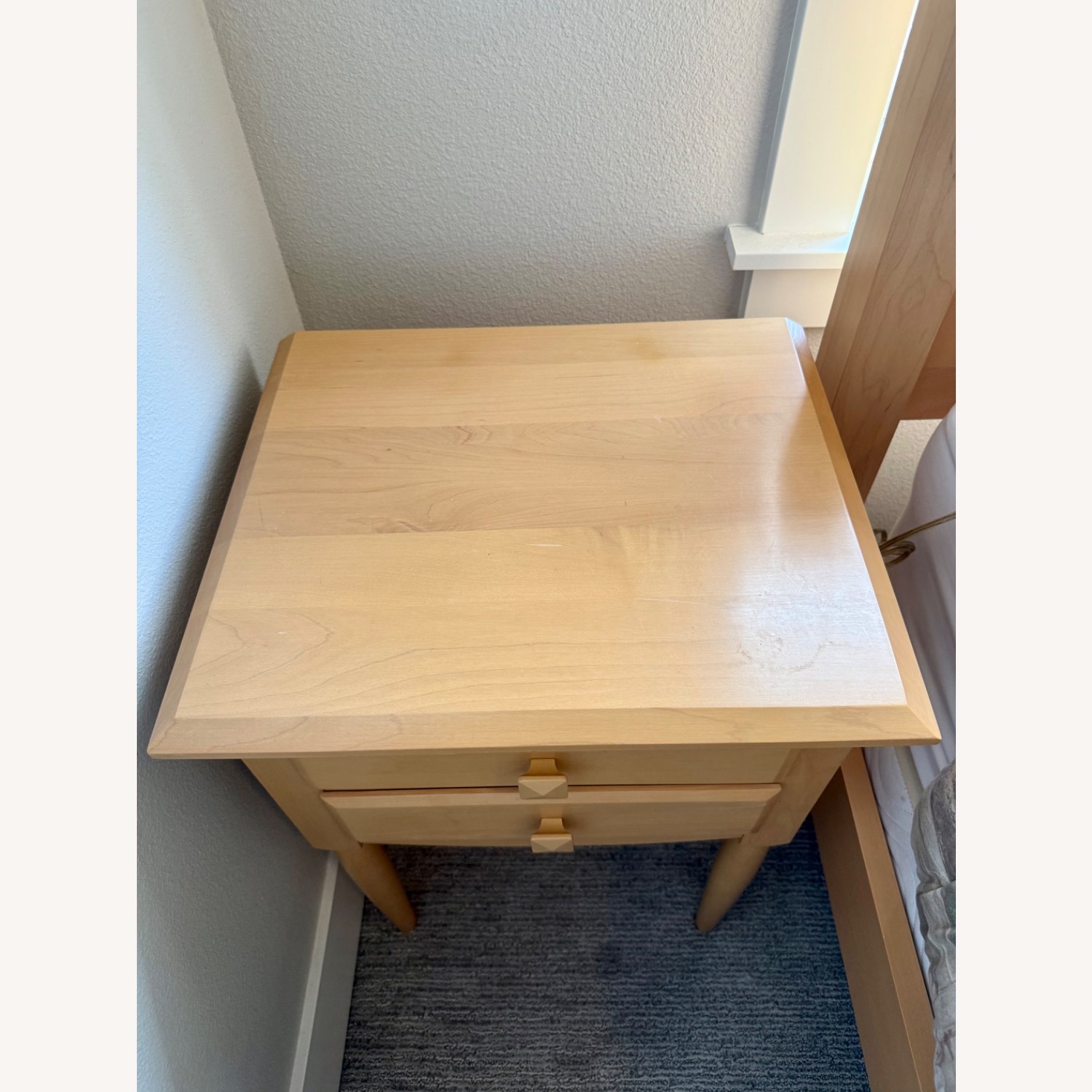 Ethan Allen Light Brown Wood Nightstands - image-2