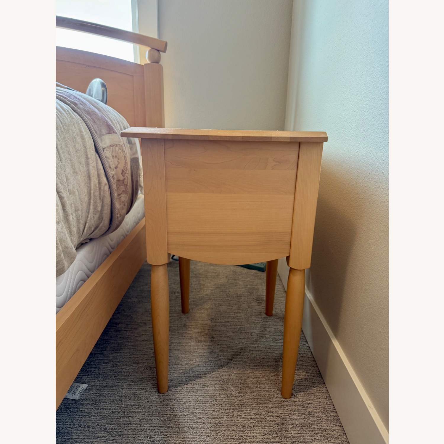 Ethan Allen Light Brown Wood Nightstands - image-9