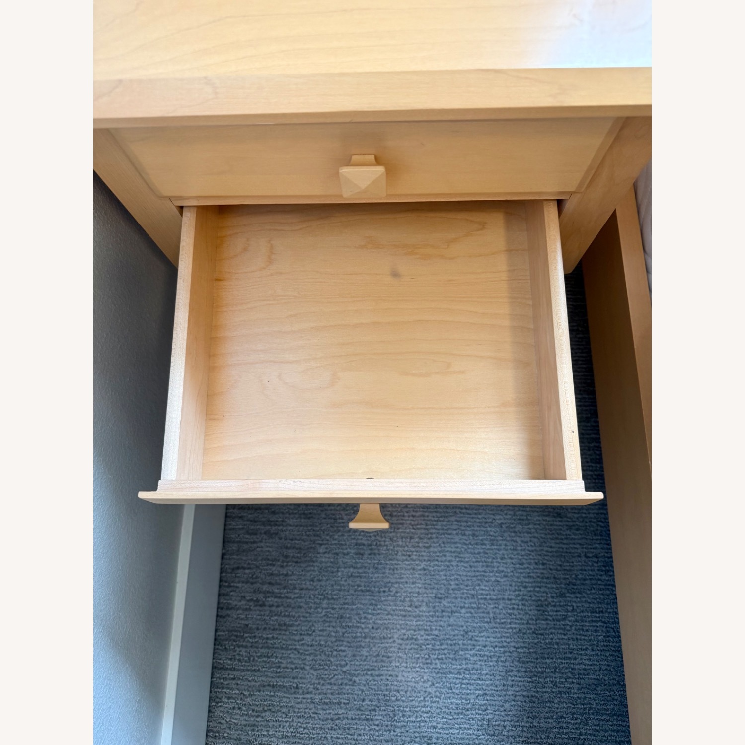 Ethan Allen Light Brown Wood Nightstands - image-3